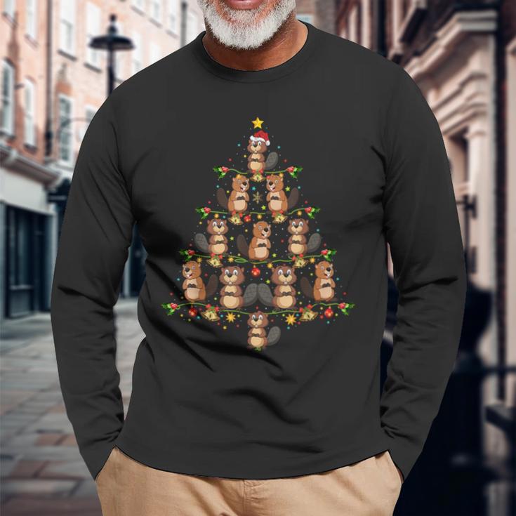 Flannelette Christmas Tree Christmas Flannelette Langarmshirts Geschenke für alte Männer