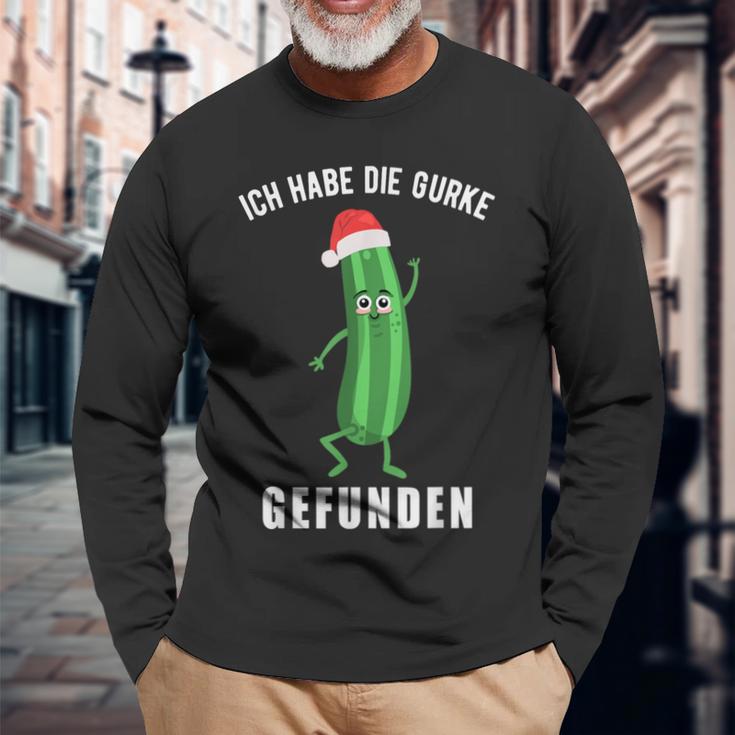 Ich Habe Die Gurke Finden Weihnachtsgurken Sieger Langarmshirts Geschenke für alte Männer