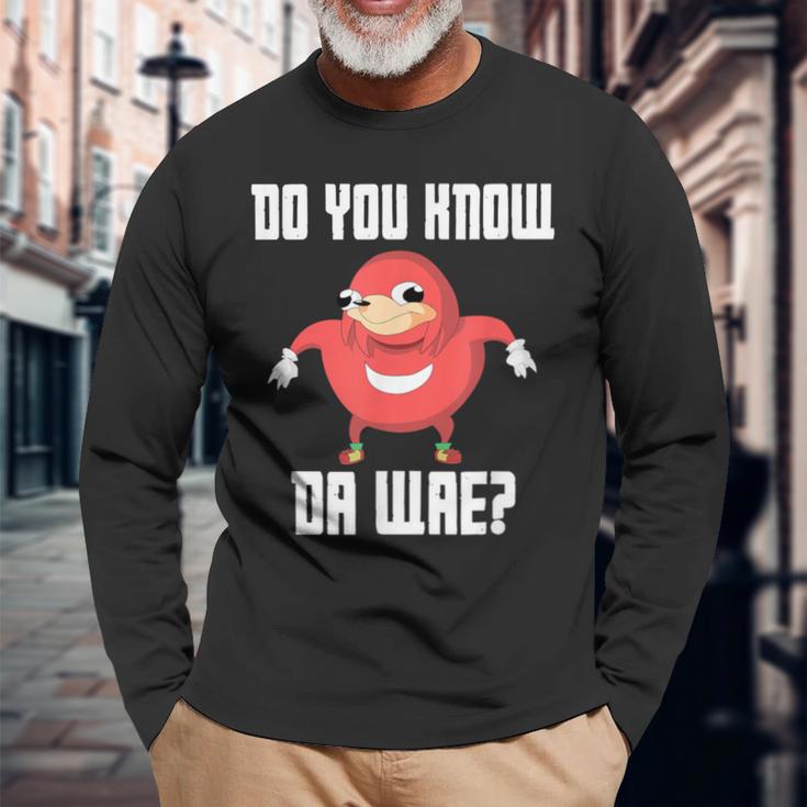 Known Du Wae Way Now Uganda Langarmshirts Geschenke für alte Männer