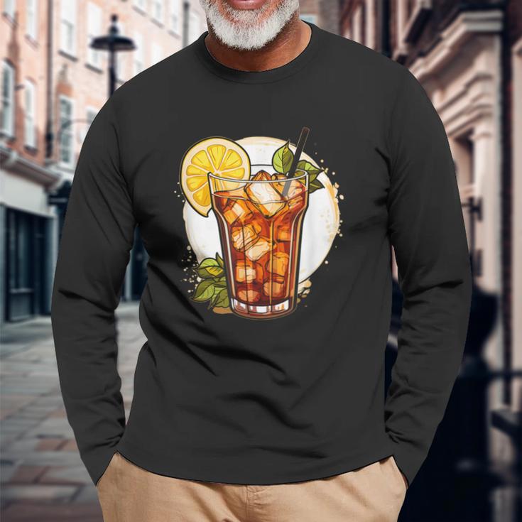 Long Island Iced Tea Cocktail Costume Langarmshirts Geschenke für alte Männer