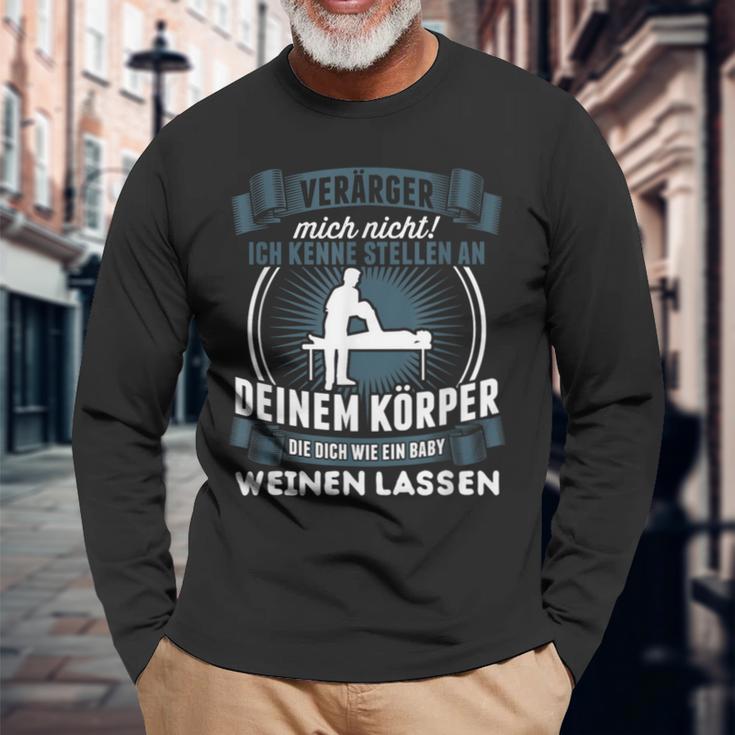 Physiotherapist Physio Physiotherapy Langarmshirts Geschenke für alte Männer