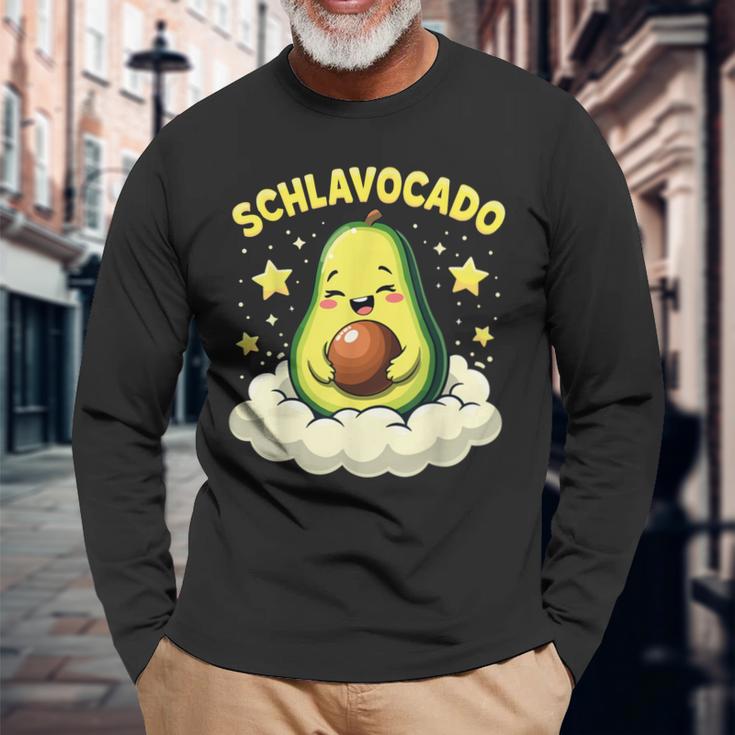 Sleepocado Avocado Sleep Night Sleeping Langarmshirts Geschenke für alte Männer