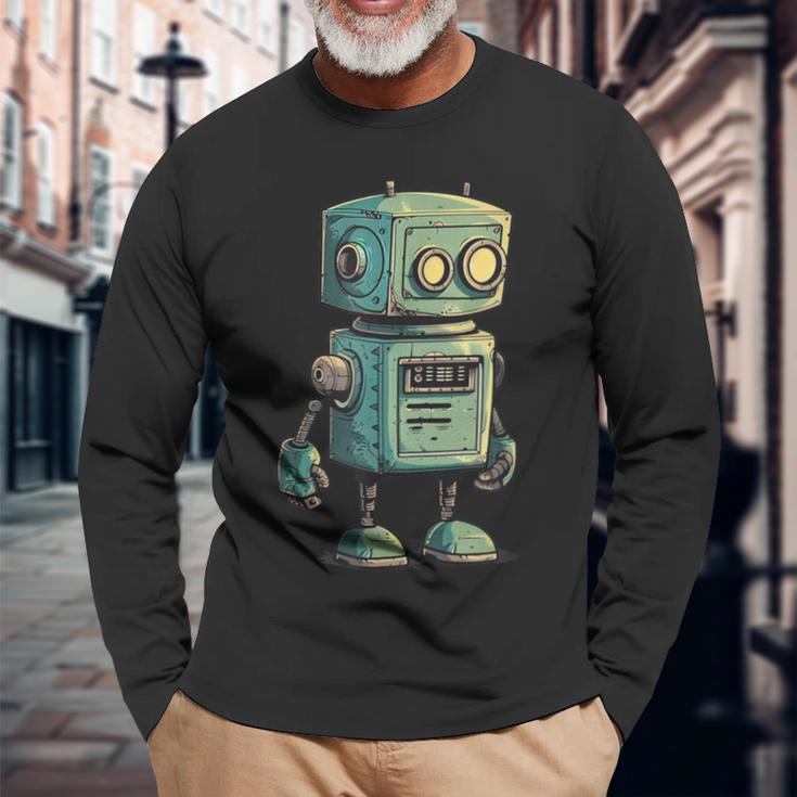 Technical Robot Costume Langarmshirts Geschenke für alte Männer