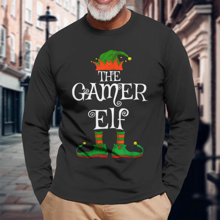 The Gamer Elf Christmas Boys Nager Langarmshirts Geschenke für alte Männer