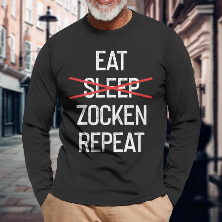 Gamer Zocken Gamer Langarmshirts Geschenke für alte Männer