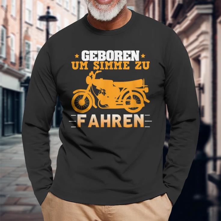 'Geboren Um S-51 Zu Fahren' Simson S51 Oldtimer Langarmshirts Geschenke für alte Männer