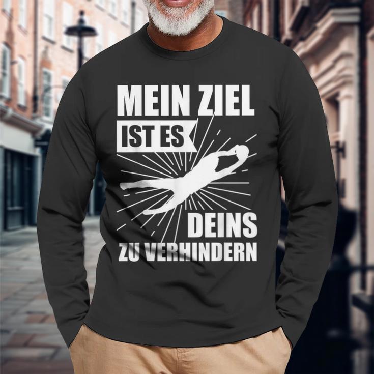 Goalkeeper Goalkeeper Football Langarmshirts Geschenke für alte Männer