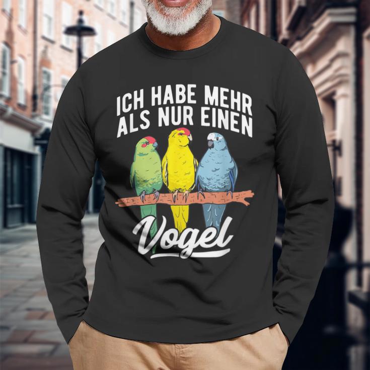 With Goat Parakeet Ich Habe Mehr Als Nur Einogel Parakeet Motif Langarmshirts Geschenke für alte Männer