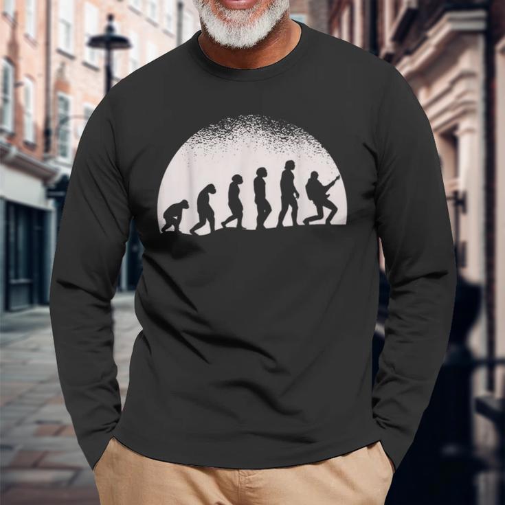 Guitar Player Evolution Guitar Langarmshirts Geschenke für alte Männer