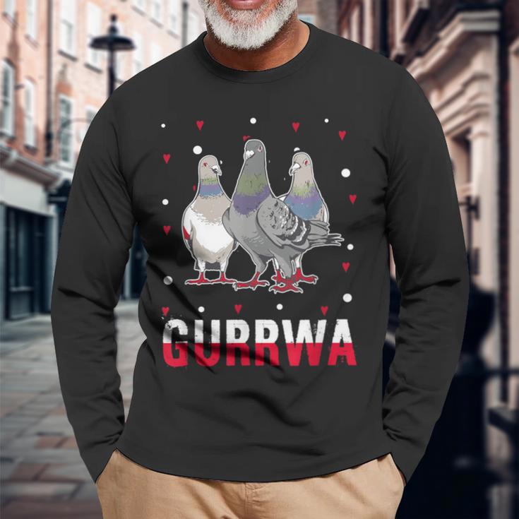 Gurrwa Dove Polska Kurwa For Proud Poland Langarmshirts Geschenke für alte Männer