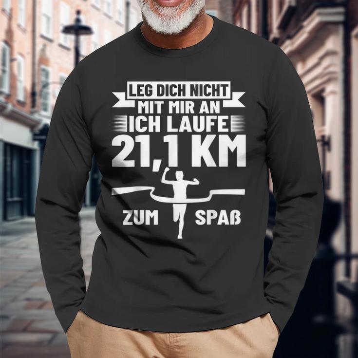 Half Marathon Running Marathon Participant Half Marathon Runner Langarmshirts Geschenke für alte Männer