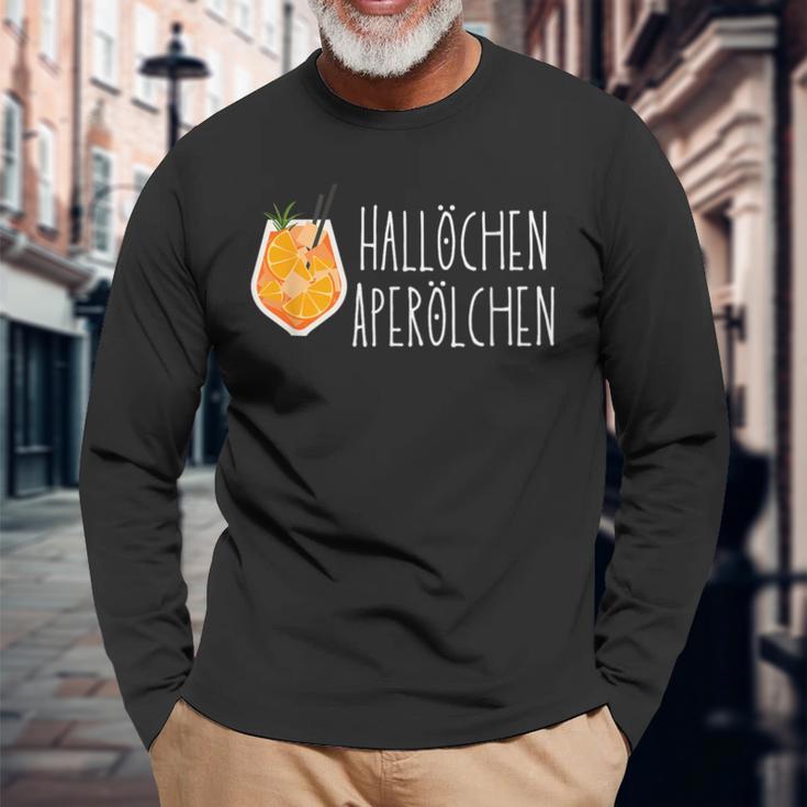 Hallöchen Aperölchen Holy Aperollin Spritz Aperoly Aperoli Langarmshirts Geschenke für alte Männer