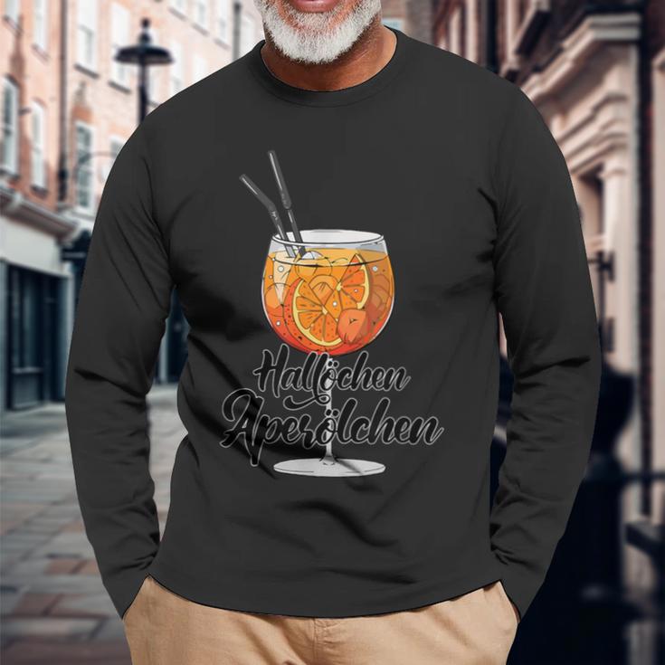 Hallöchen Aperölchen Spritz Party Carnival Club Langarmshirts Geschenke für alte Männer