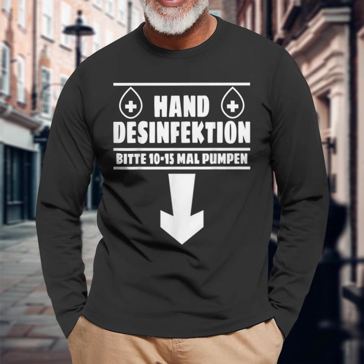 Hand Disinfection Sex Slogan Langarmshirts Geschenke für alte Männer