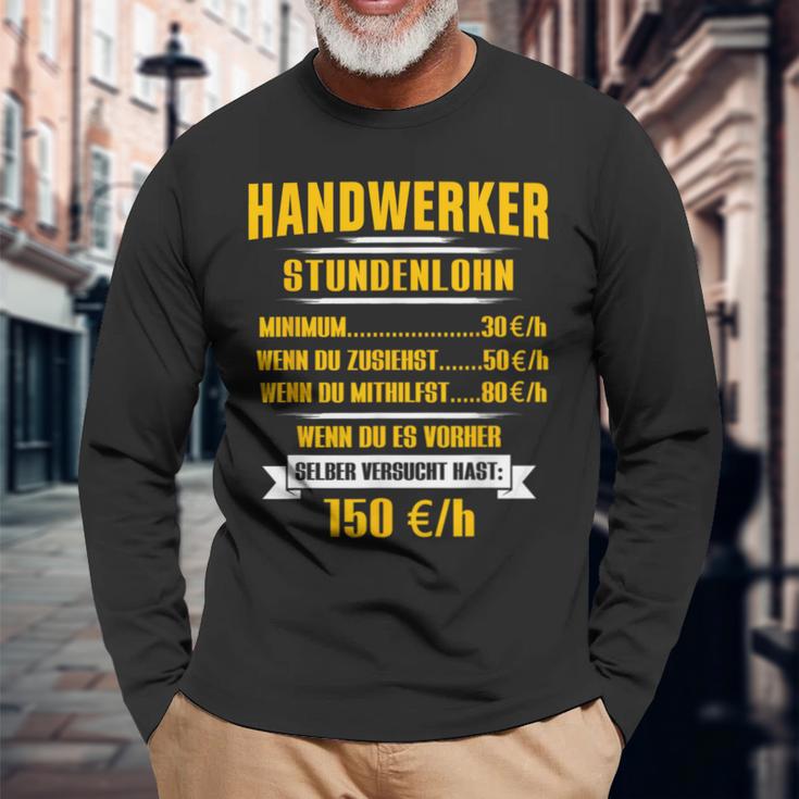 Handwerker Hourly Sale Langarmshirts Geschenke für alte Männer