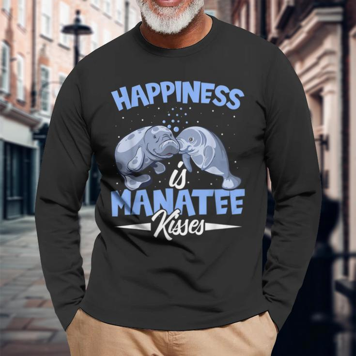 Happiness Is Mana Kisses Seekow Florida Mana Langarmshirts Geschenke für alte Männer