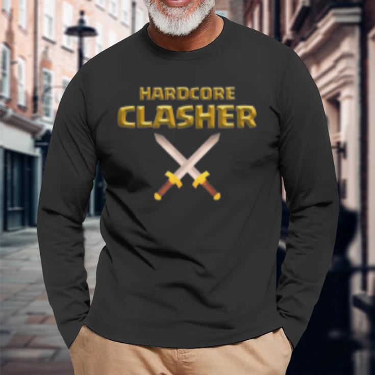 Hardcore Clasher Langarmshirts Geschenke für alte Männer