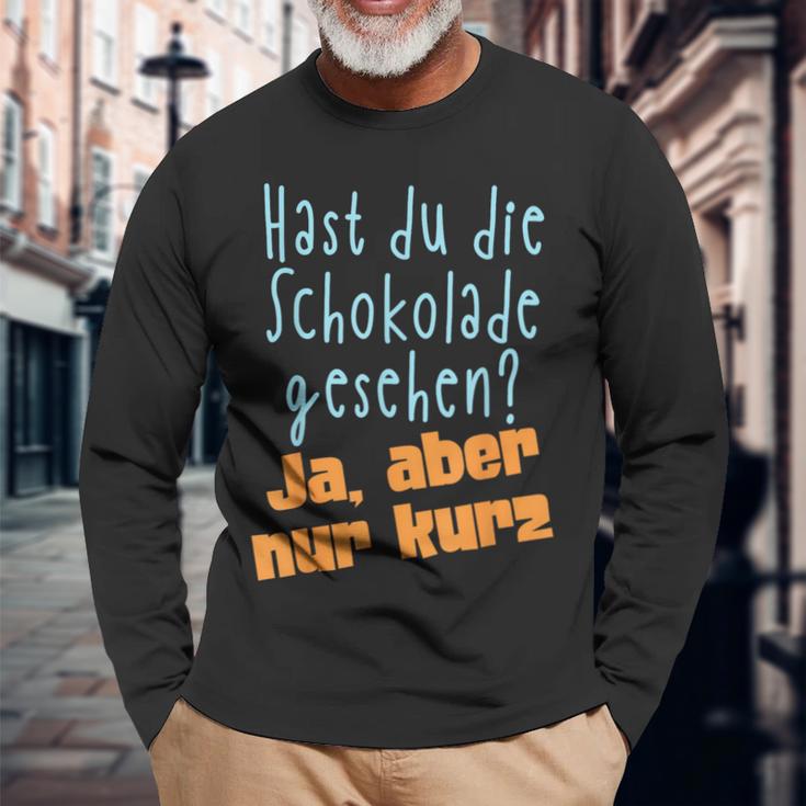 Hast Du Die Schokolade Gesehen Candy S Langarmshirts Geschenke für alte Männer