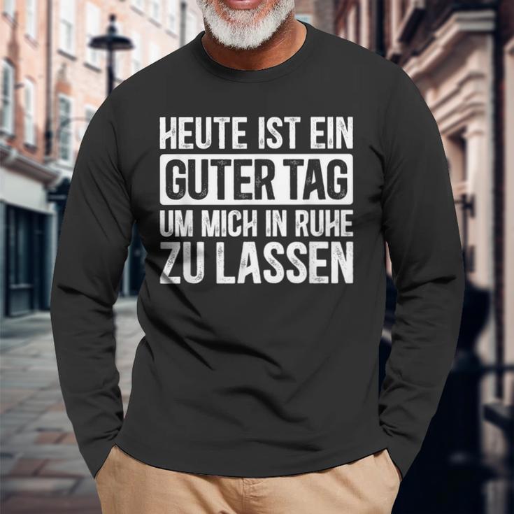 Heute Ist Ein Guter Tag Sayings Langarmshirts Geschenke für alte Männer