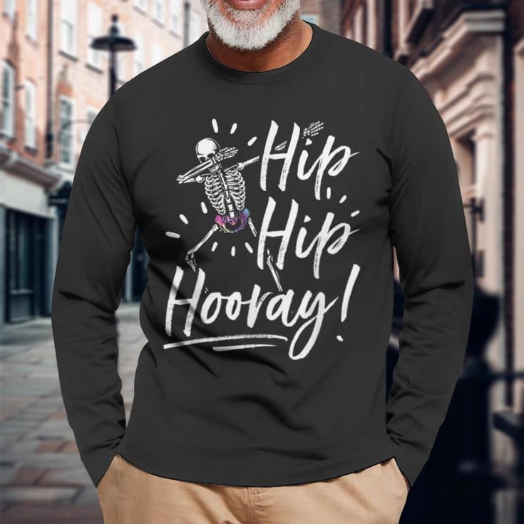 Hip Hip Hooray Hip Operation Encourage New Hip S Langarmshirts Geschenke für alte Männer