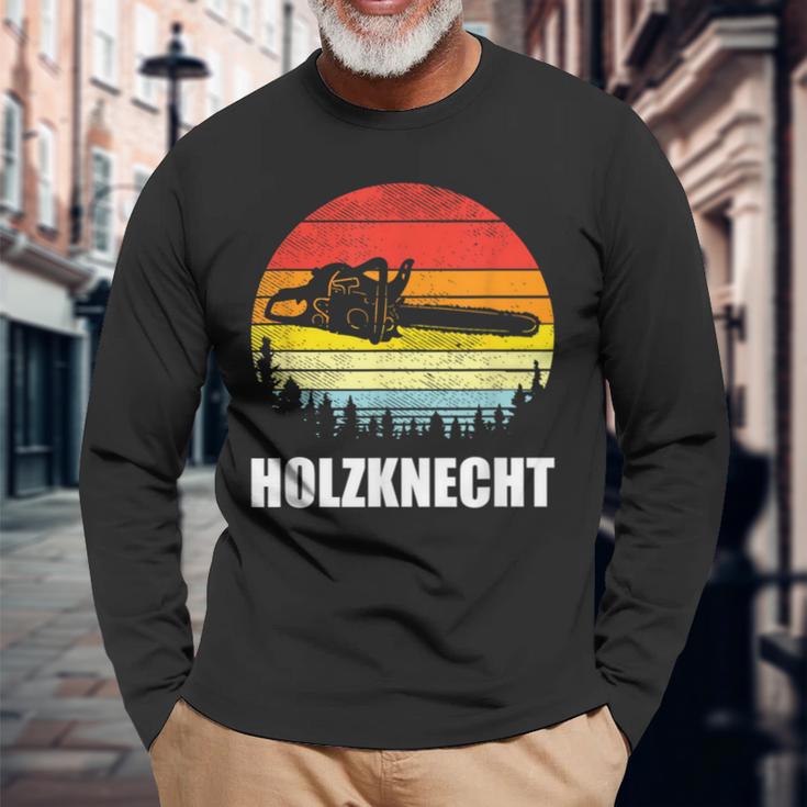 Holzknecht Woodcutter Chainsaw Langarmshirts Geschenke für alte Männer