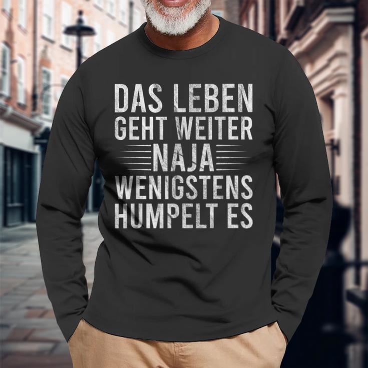 Humpeln Crücken Saying Meniscus Riss Cross Ligament Riss Langarmshirts Geschenke für alte Männer