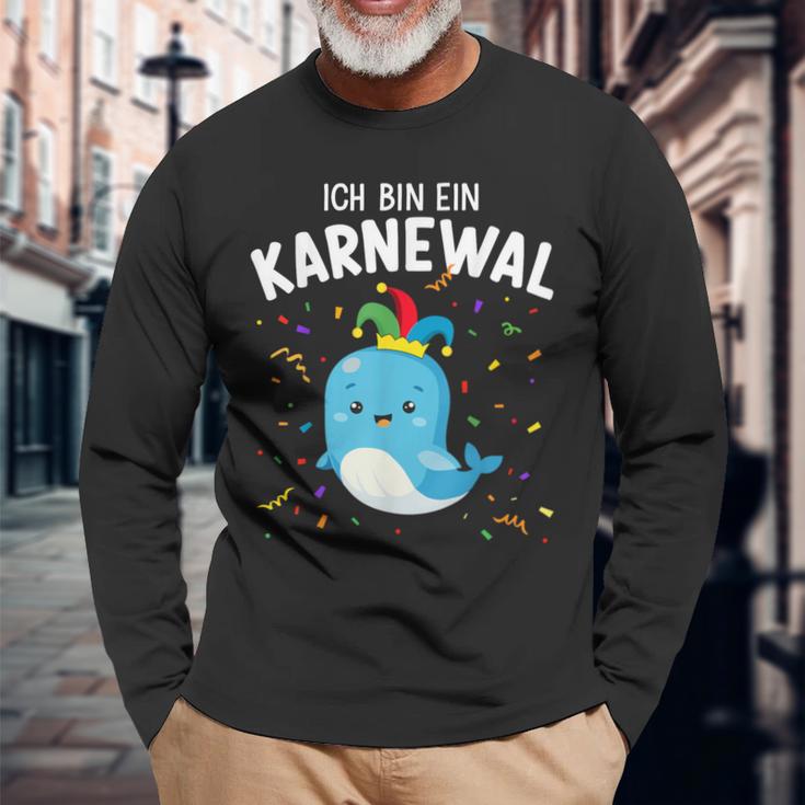 Ich Bin Ein Karnewal Whale Langarmshirts Geschenke für alte Männer