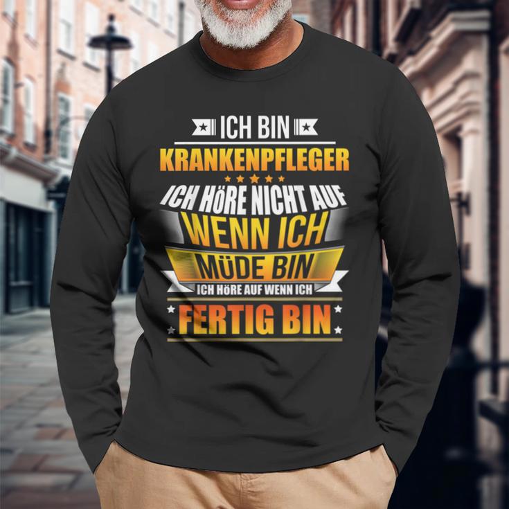 Ich Bin Krankenpfleger Ich Bin Langarmshirts Geschenke für alte Männer