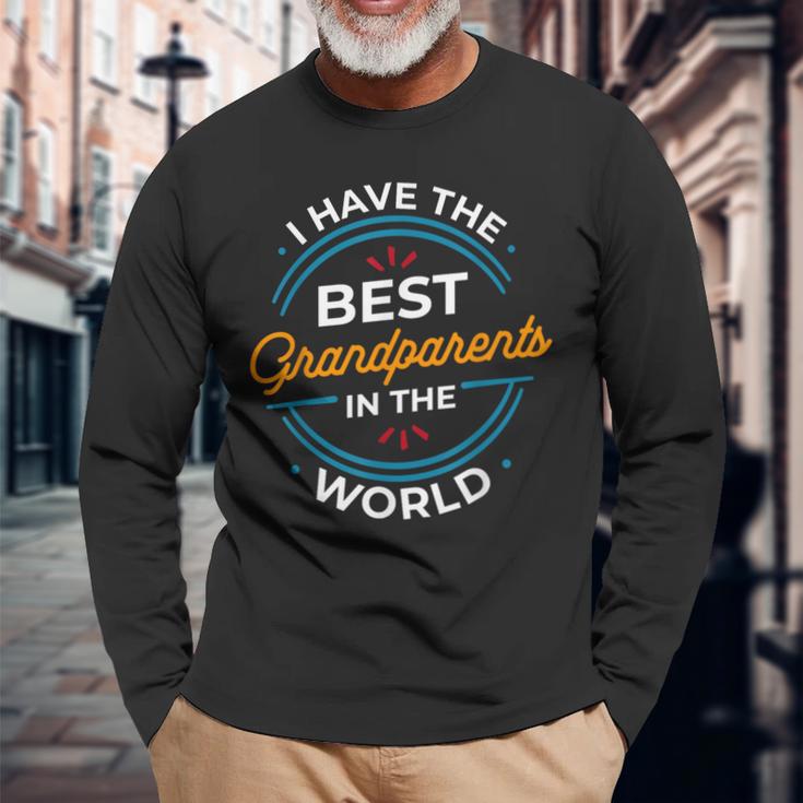 Ich Habe Die Besten Großeltern Der Welt Langarmshirts Geschenke für alte Männer