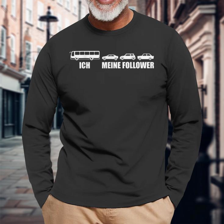 Ich Meine Follower Bus Line Bus Driver S Langarmshirts Geschenke für alte Männer