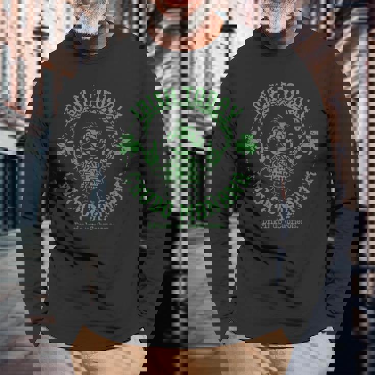 Irish Today Crudo Manana Drink Up Cabrones Long Sleeve T-Shirt Gifts for Old Men