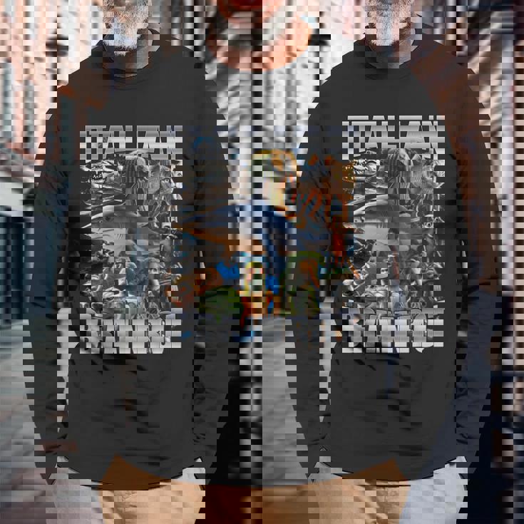 Italian Brainrot Long Sleeve T-Shirt Gifts for Old Men