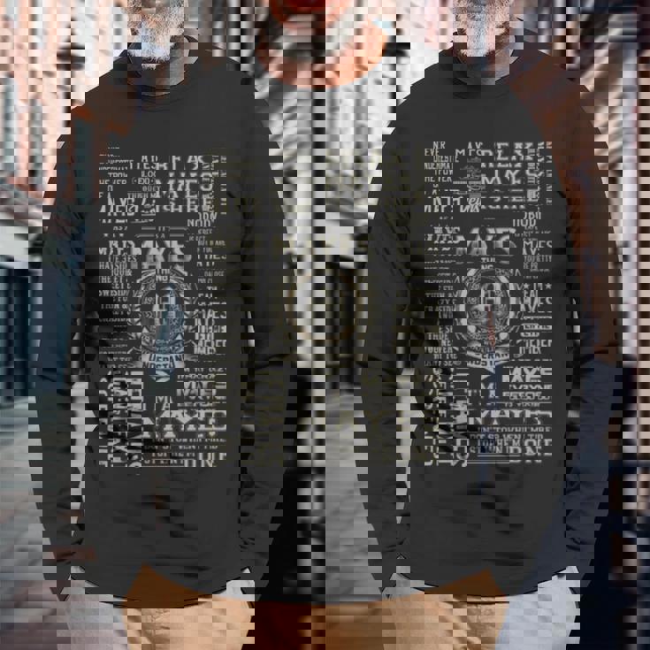 It's A Mayes Thing Mayes Name Long Sleeve T-Shirt Gifts for Old Men