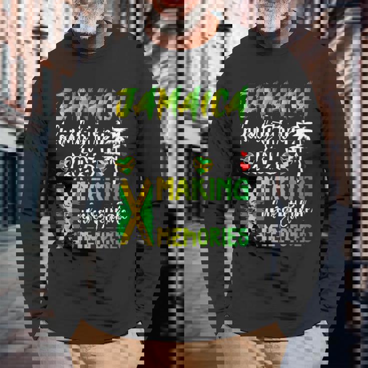 Jamaica Family Trip 2025 Making Memories Jamaica Vacation Long Sleeve T-Shirt Gifts for Old Men