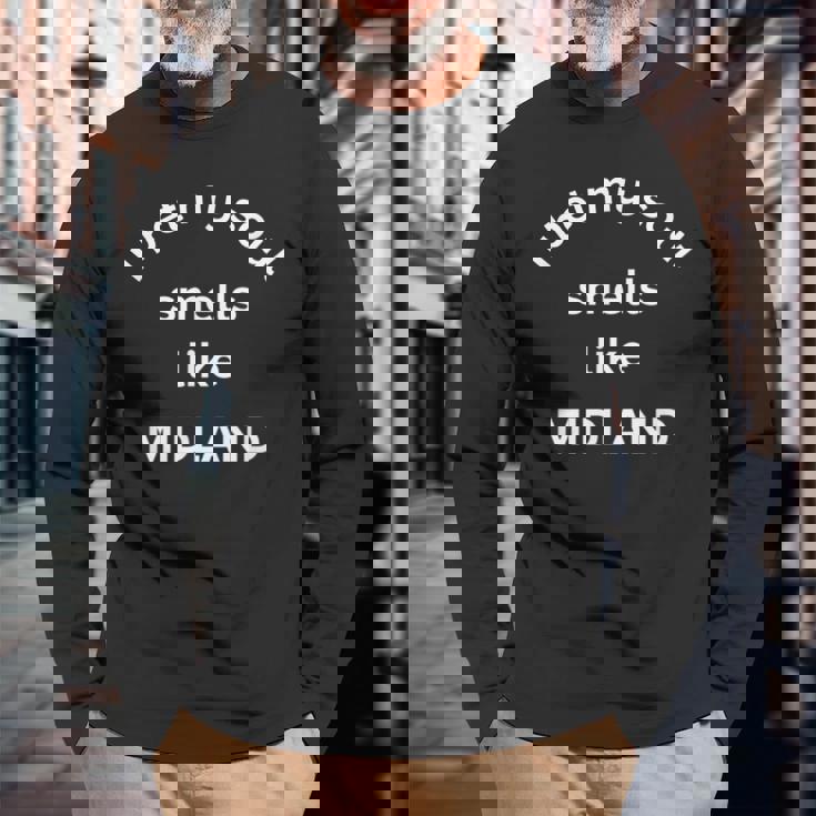 Je Parie Que Mon Âme Sent Comme Laille Natale De Midland Texas T-shirt à manches longues Cadeaux pour les vieillards