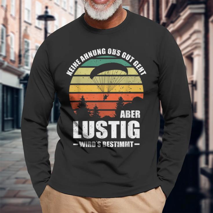 Keine Ahnung Obs Gut Geht Wirds Besticht German Langu S Langarmshirts Geschenke für alte Männer