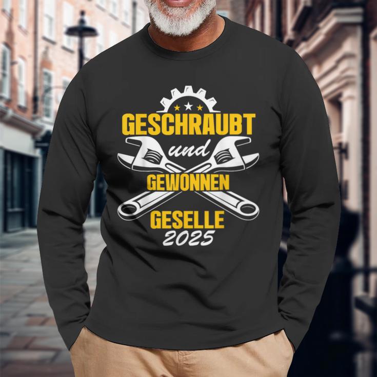 Kfz Mechatroniker Bestanden Gesellenprüfung Geselle 2025 Langarmshirts Geschenke für alte Männer