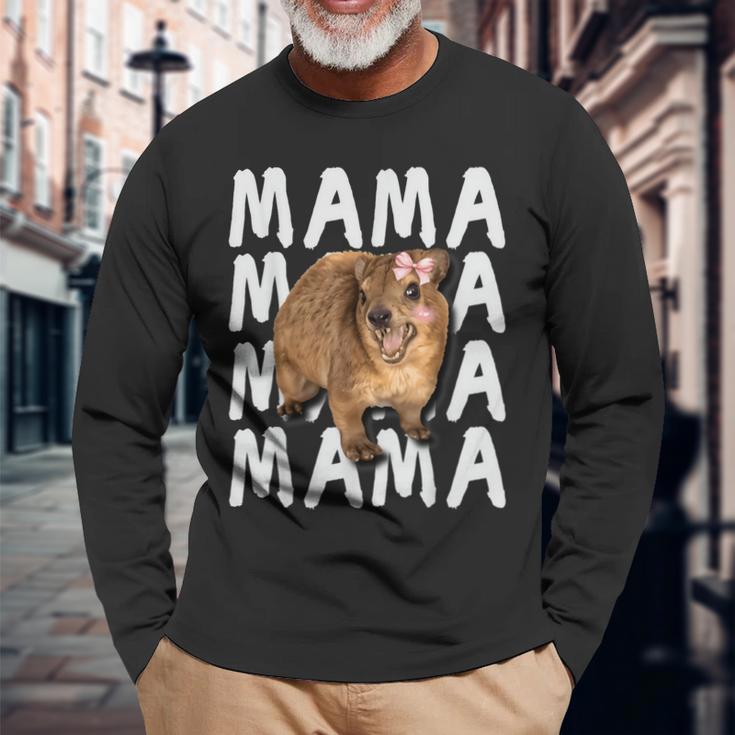 Klippschliefer Hyrax Meme Langarmshirts Geschenke für alte Männer