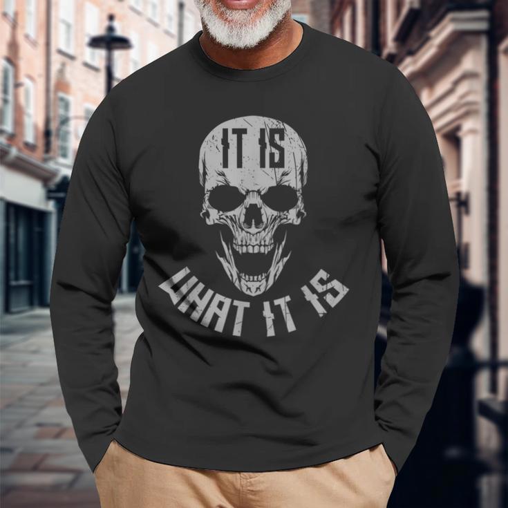 It Is What It Is Langarmshirts Geschenke für alte Männer