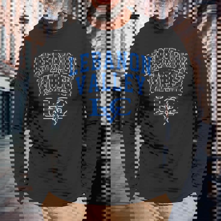 Lebanon Valley College Athletics Vintage Sports Long Sleeve T-Shirt Gifts for Old Men