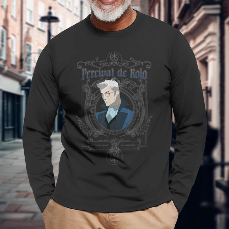 The Legend Ofox Machina Percy Gothic Frame Langarmshirts Geschenke für alte Männer