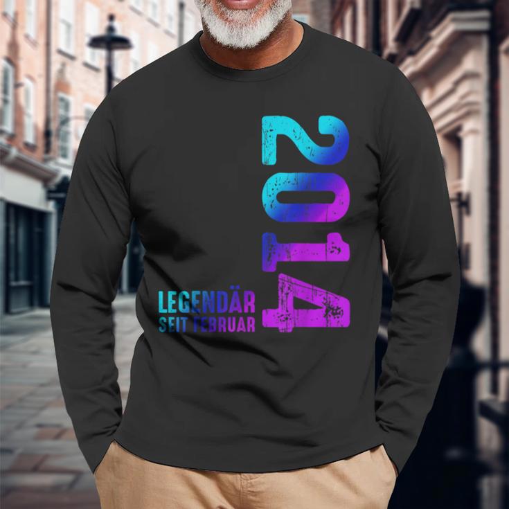 Legendary Since February 2014 Birthday Limited Edition Langarmshirts Geschenke für alte Männer