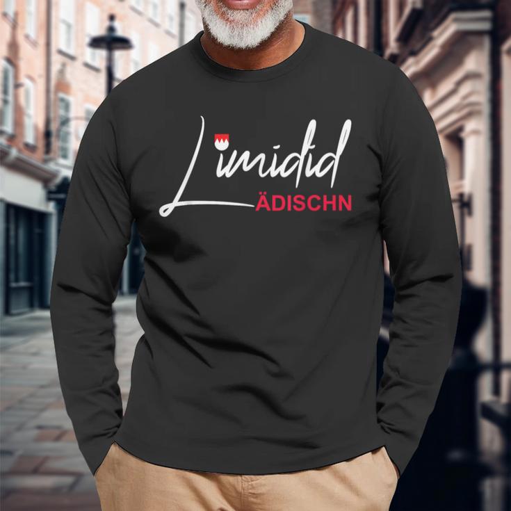 With Limidid Ädish Dialect Coat Of Arms Langarmshirts Geschenke für alte Männer