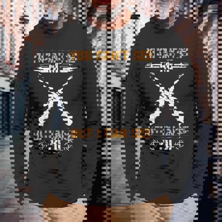 Long Range Shooting Marksman Precision Rifle Shooter Camiseta de manga larga Regalos para ancianos