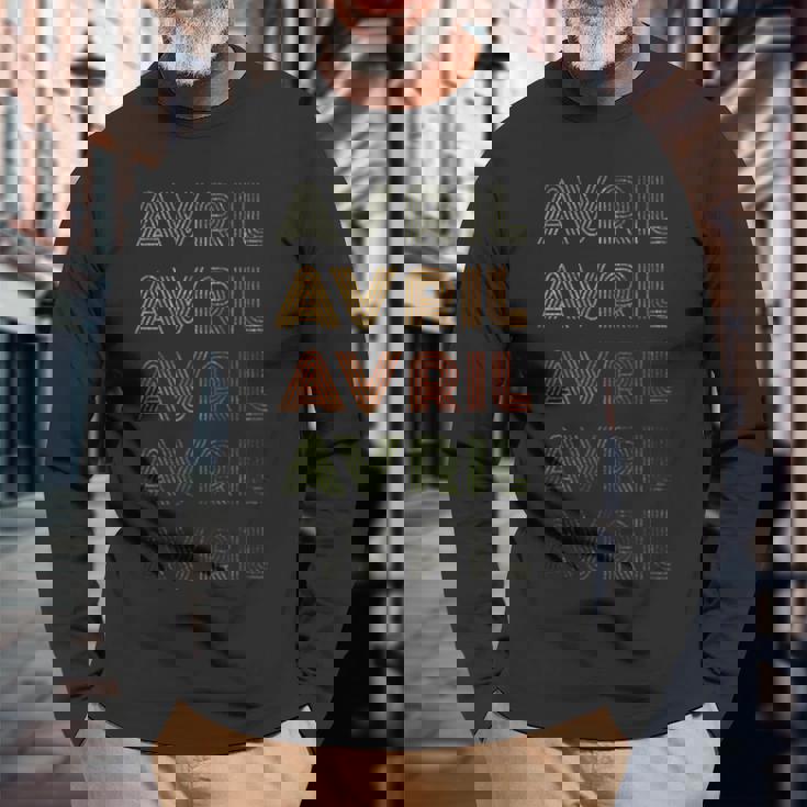 Love Heart Avril GrungeVintage Style Black Avril Long Sleeve T-Shirt Gifts for Old Men Love Heart Avril GrungeVintage Style Black Avril Long Sleeve T-Shirt Gifts for Old Men