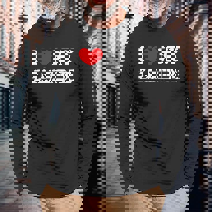 I Love My Zahide Ich Liebe Meinen Zahide Langarmshirts Geschenke für alte Männer