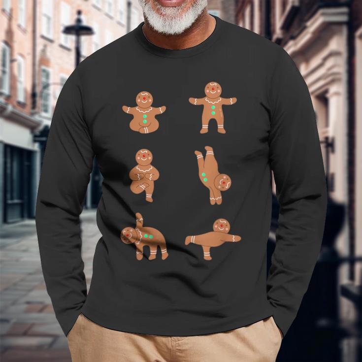 Lustiges Yoga Christmas Weihnachten Langarmshirts Geschenke für alte Männer