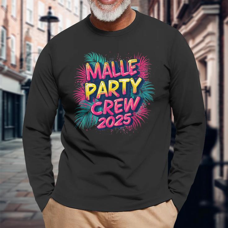 Malle 2025 Malle Party Crew 2025 For Holidaymakers Langarmshirts Geschenke für alte Männer