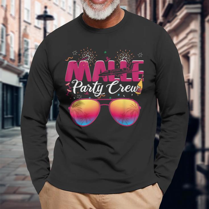 Malle Party Crew Party Holiday Mallorca Langarmshirts Geschenke für alte Männer