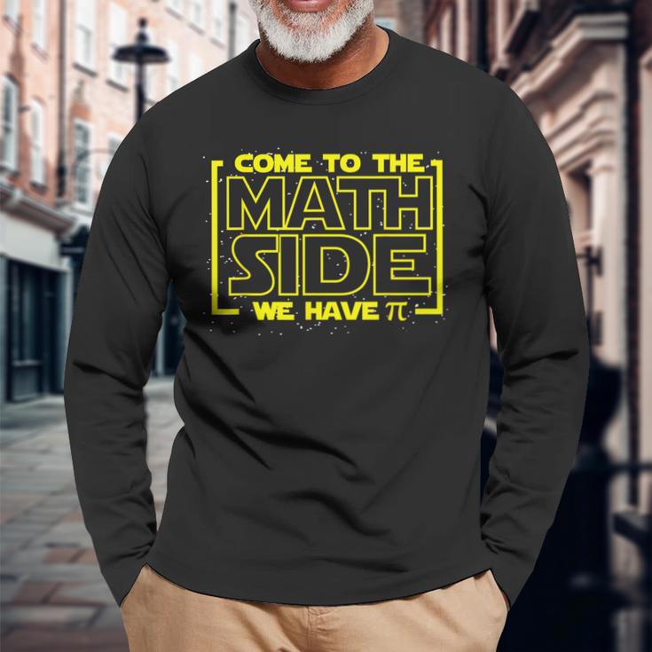 Come To The Math Page We Have Pi Math ers Langarmshirts Geschenke für alte Männer